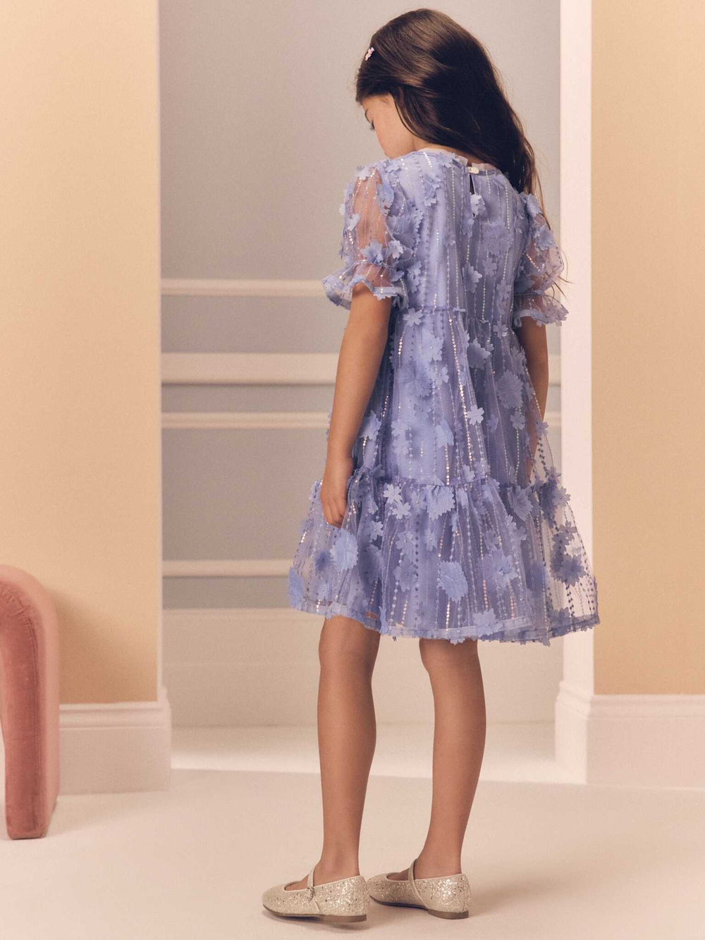 Платье для девочки Next E57-550, Сиреневый