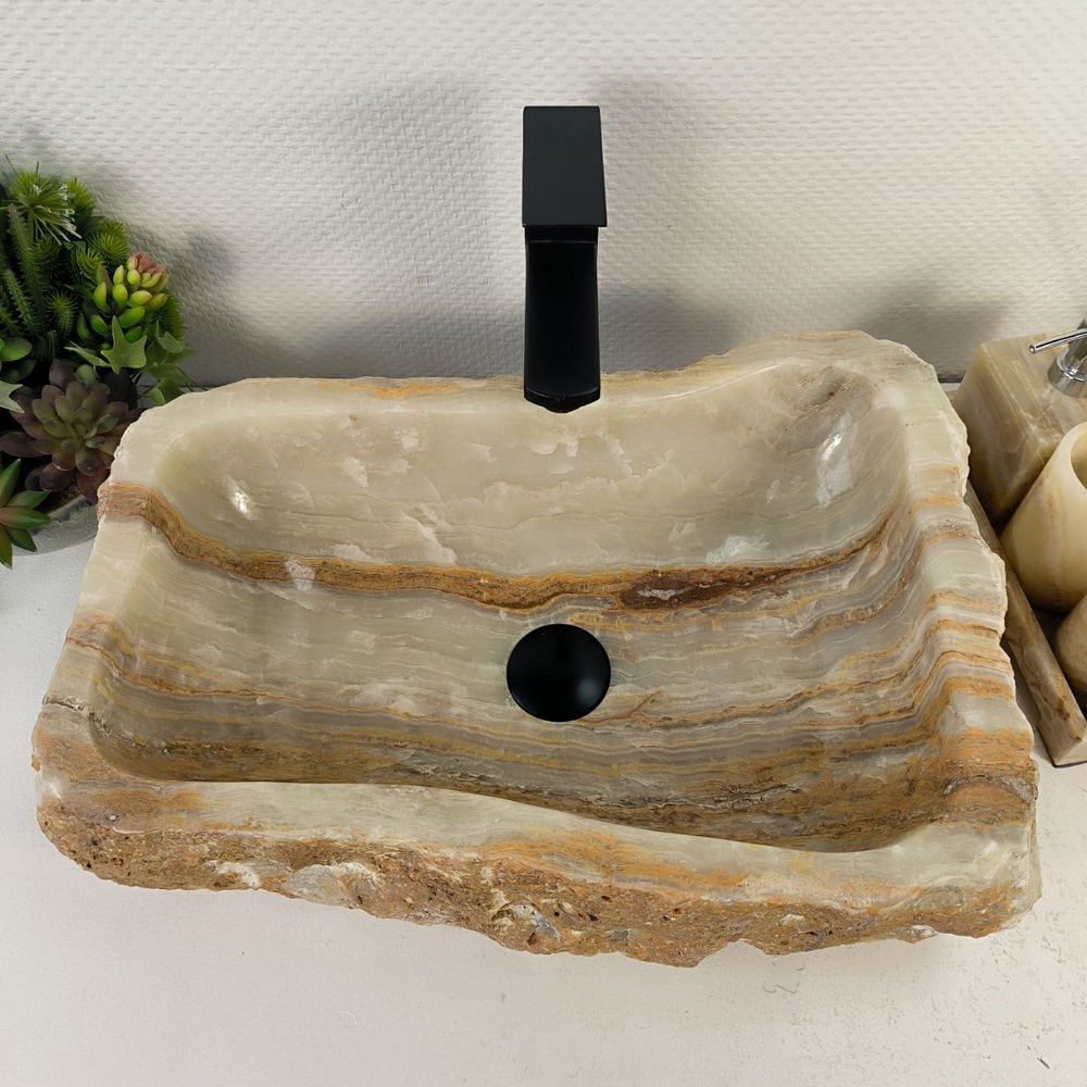 Раковина из оникса Erozy Green EO-60712 (51*36*15)
