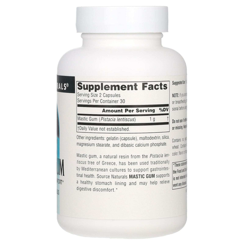 Source Naturals, Мастиковая смола, 500 мг, 60 капсул