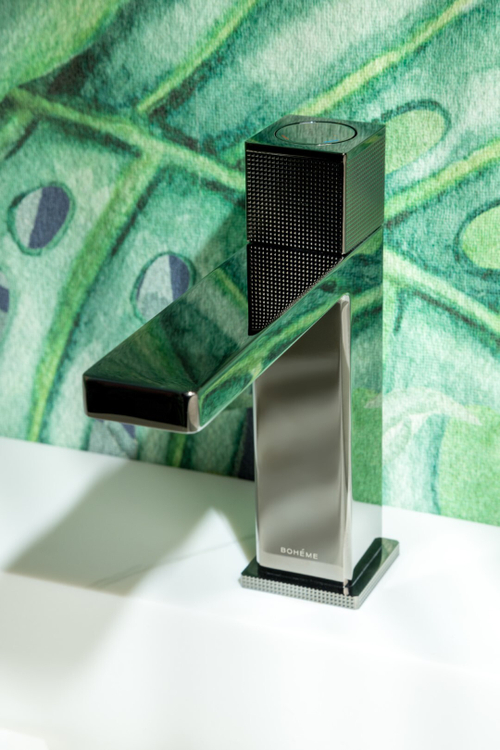 Boheme Смеситель автоматический для раковины QUAD Shine Gun Metal