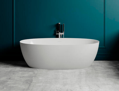 Ванна каменная отдельностоящая матовая 178х92 Salini ALDA 101911SMRF окрашена по RAL