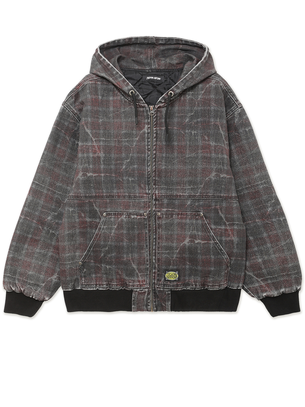 Куртка С Капюшоном Distressed Plaid Ko Work Jacket