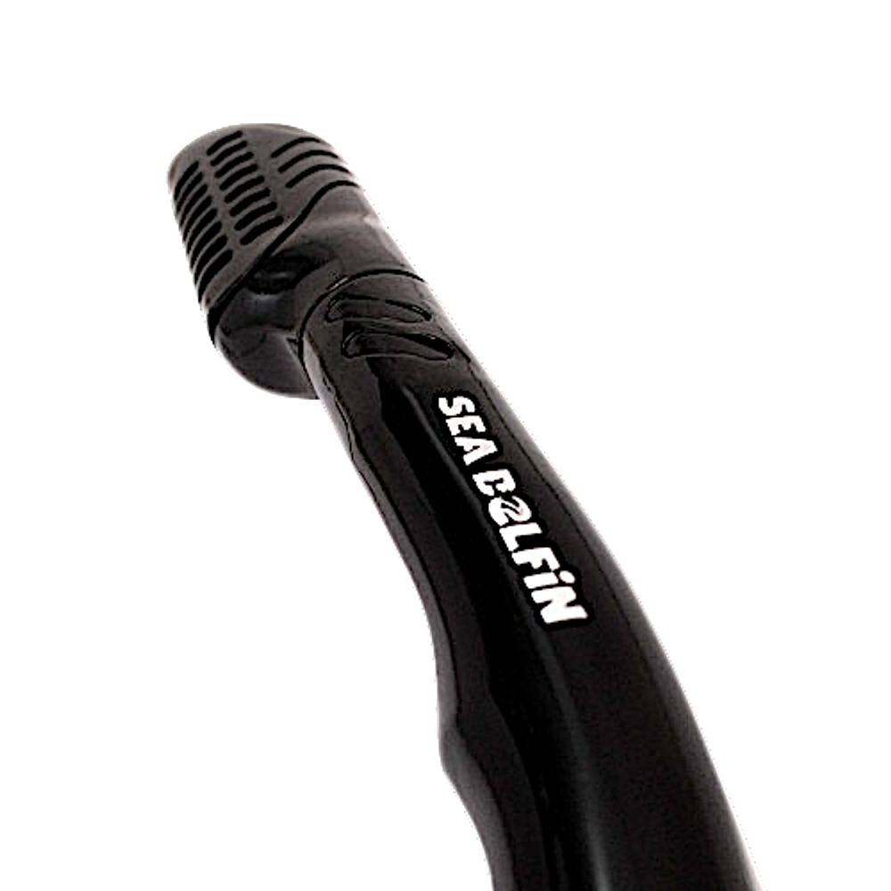 Трубка DELFiN Coral с двумя клапанами Чёрная