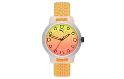 PUMA Reset V1 Series Wrist Watch Quartz Movement Nylon Strap 43mm White Dial Women"s Watch 30m Water Resistant