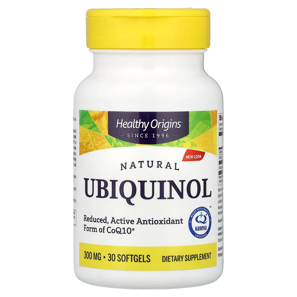 Healthy Origins, натуральный убихинол, 300 мг, 30 капсул