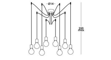 Vesoi idea 14-s8 dec — Потолочный подвесной светильник IDEA