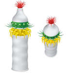 Презерватив Luxe (Гавайский Кактус 1 шт) (Цвет: прозрачный с желтым, зеленым и красным)