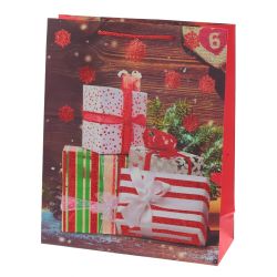 GAEM Пакет подарочный (бумага 210г/м2, блок микс 12шт), L26 W10 H32 см, 4в.