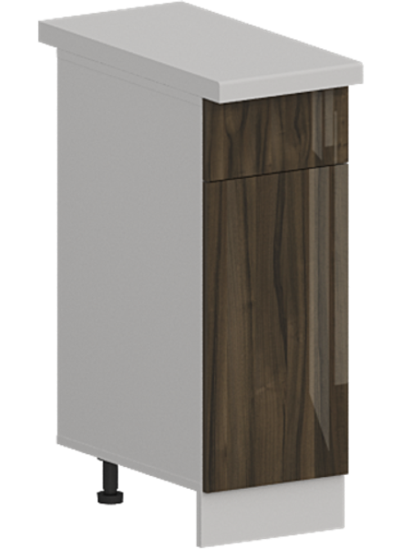 Кухня Модуль ШН1Я 300 Белый / Орех Миланский