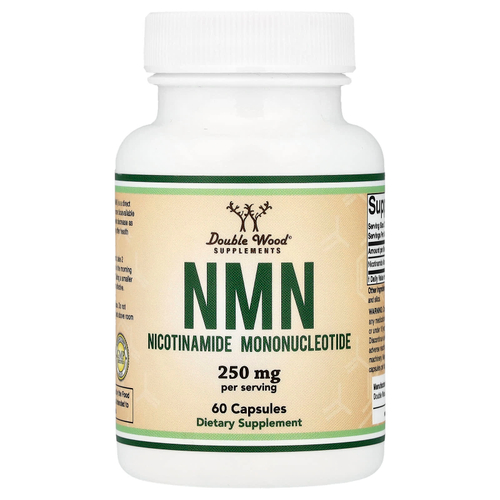 Double Wood Supplements, NMN, 60 капсул (125 мг в 1 капсуле)