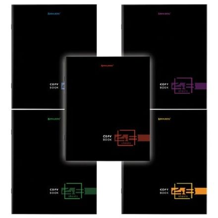 Тетрадь 48л, А5, линия, Brauberg Dark