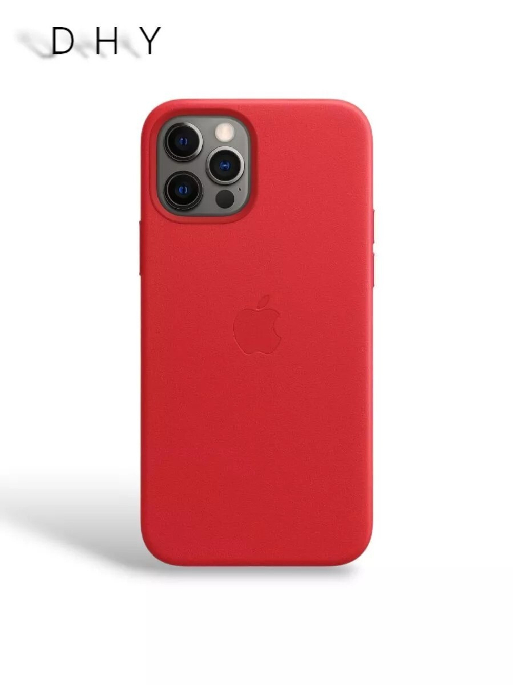 Кожаный чехол Leather Case iPhone 12 Pro Max, Red Красный