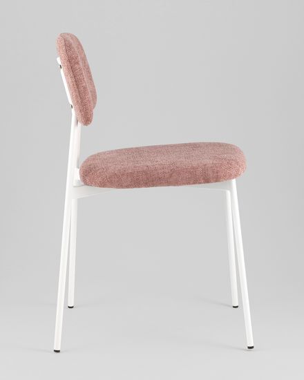 Стул Chao розовый белые ножки