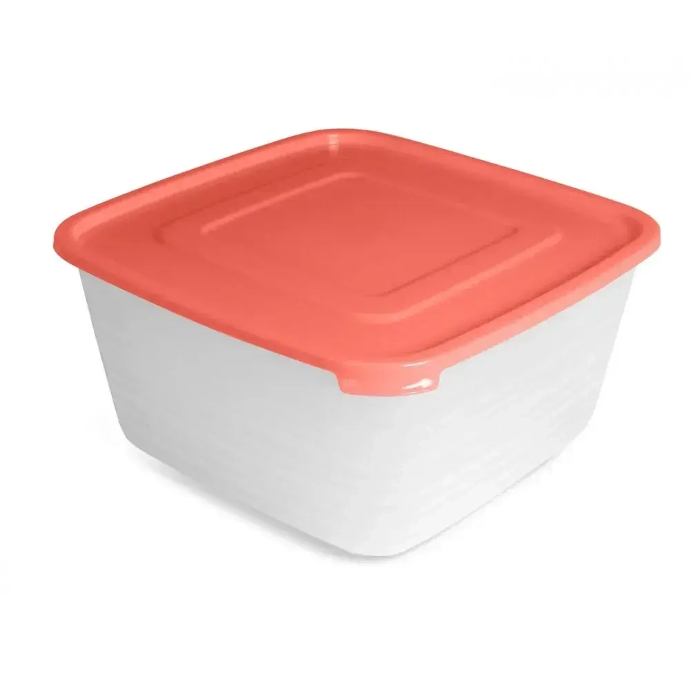 Контейнер для продуктов (СВЧ) Унико квадратный набор 0,45л; 0,9л; 1,4л; (комплект 8 шт)