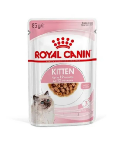 Корм консервированный для котят в возрасте до 12 месяцев полнорационный кусочки в желе