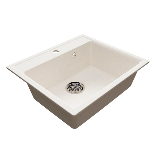 Мойкa ML-GMU04 УЛЬТРА прямоугольная, белый камень, 565*495 мм (глуб. чаши 175)