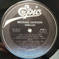 Винтажная виниловая пластинка LP Michael Jackson Thriller (USA 1982) Billie Jean