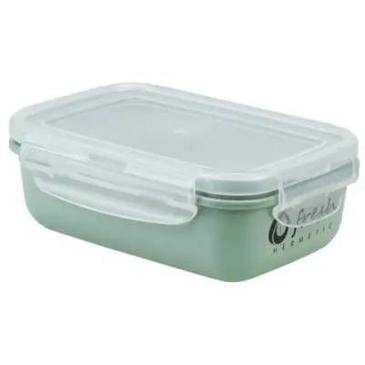 Емкость для продуктов ФРЕШ герметичная 0,4л Фисташковый 150*105*55 мм