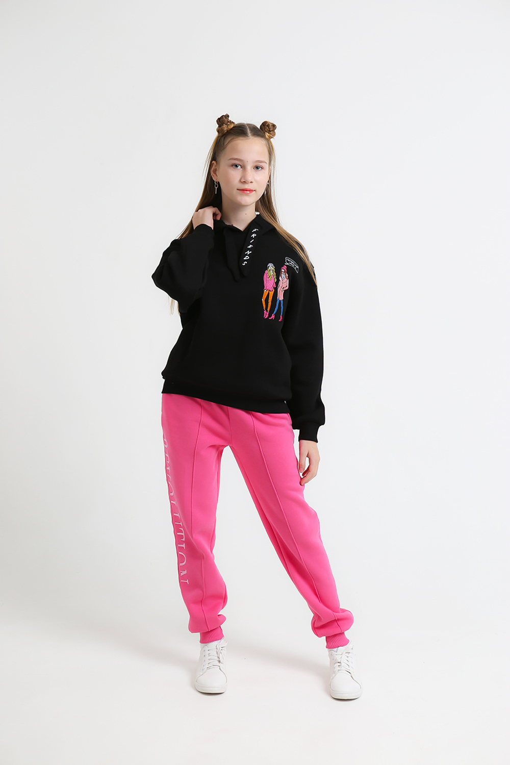 Брюки трикотаж. кэжл. с начесом д/д Beneti (T) 6300