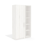 Гардероб и стеллаж со стеклом вариант №2 ТАЙМС (TIME S)