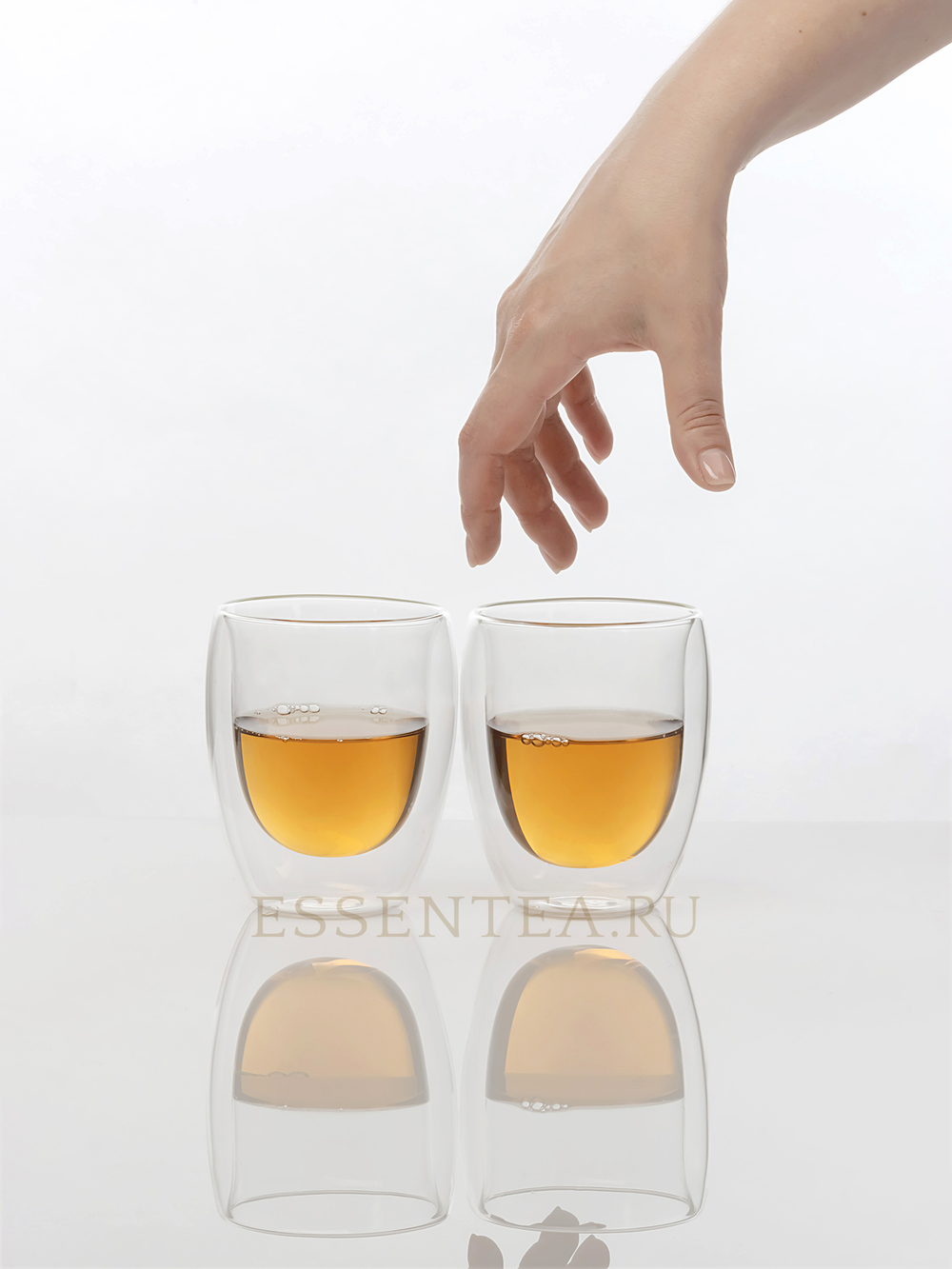 Чашка из боросиликатного стекла с двойными стенками 300 мл