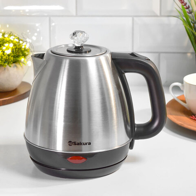 Чайник электрический 1,8л Sakura SA-2188SB, дисковый, нерж