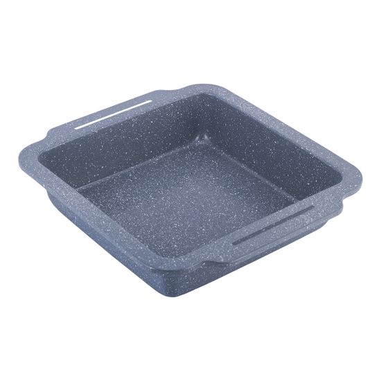 Форма для запекания квадратная Kamille KM-6035A (30,5х27х6 см) из углеродистой стали с мраморным покрытием