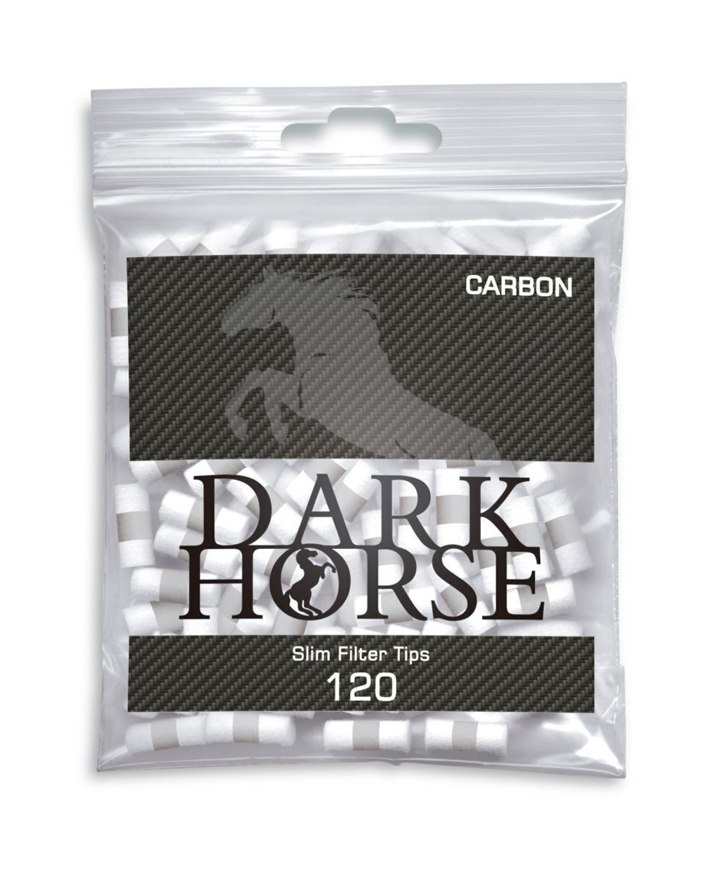 Фильтры для сигарет "Dark Horse" Slim Угольные 6mm 120шт