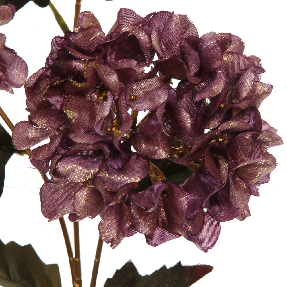 Искусственные цветы «FLOWERS GLAMOUR» 70см Гортензии 3 цветка лиловые
