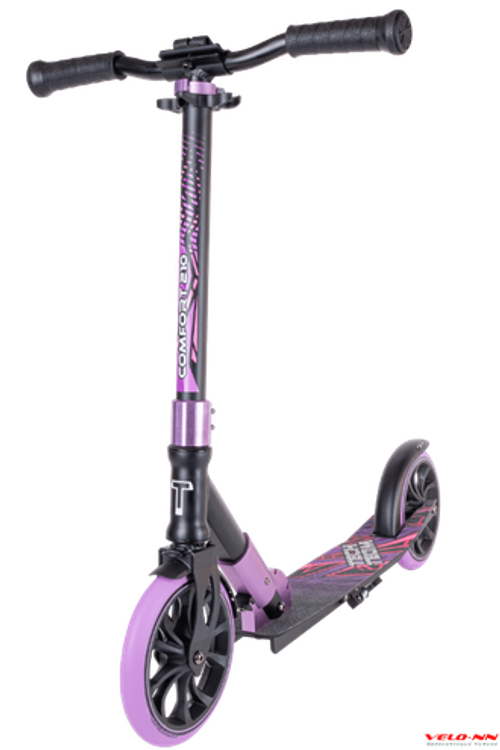 Самокат Tech Team  COMFORT 210R 2022 черный/фиолетовый