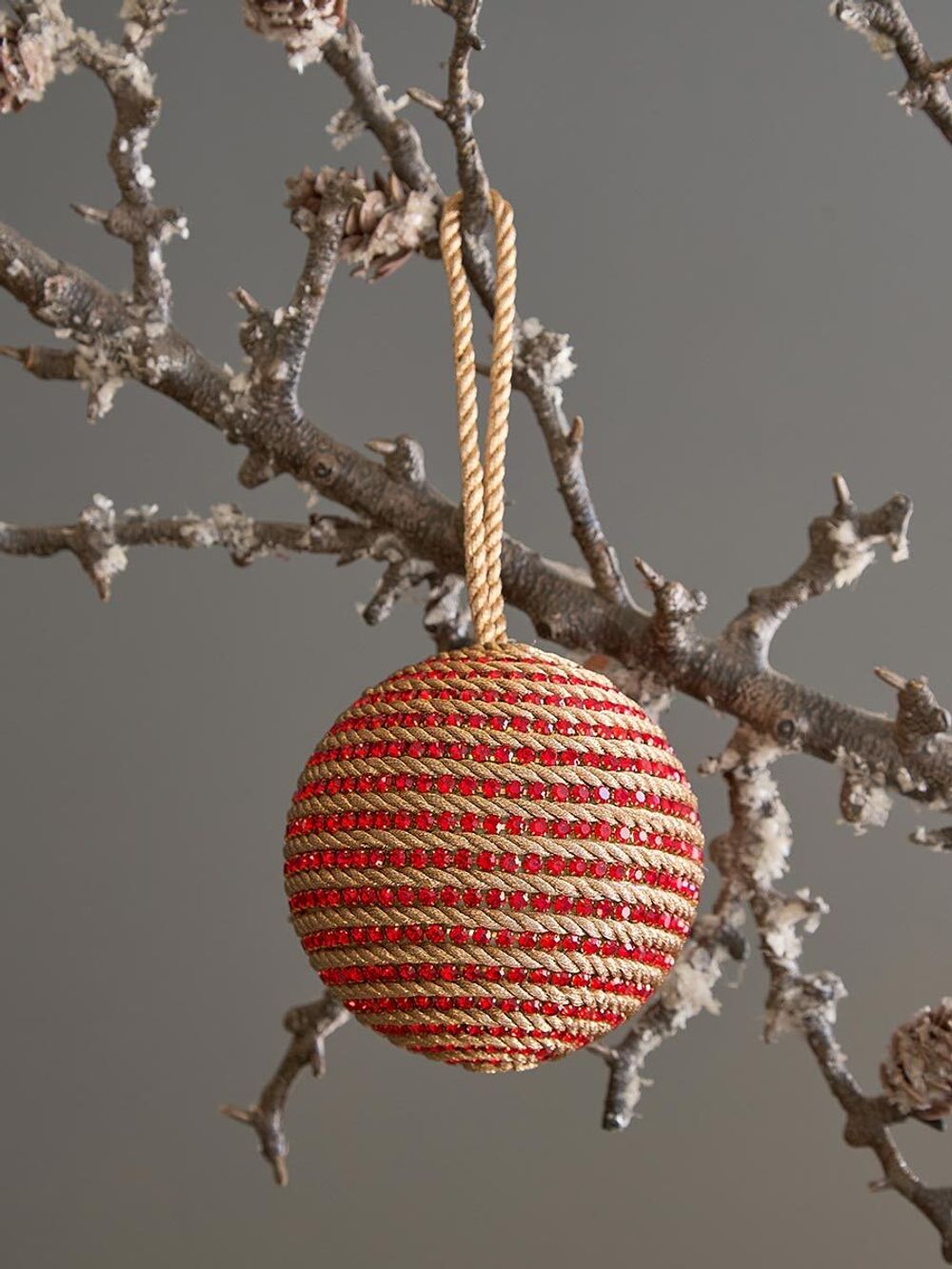 Набор елочных украшений Rustic diamonds из коллекции New Year Essential, 3 шт.