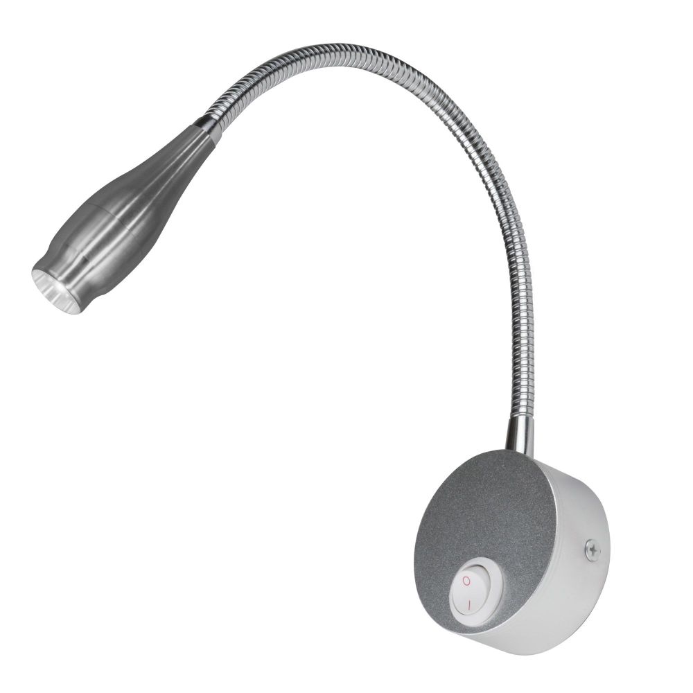 ULT-F22-3W-4000K IP20 SILVER Светильник светодиодный настенный гибкий для интерьерного освещения. 85-265В. Белый свет 4000К. Серебряный. TM Uniel