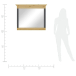 Зеркало Хельсинки в прихожую в деревянной раме