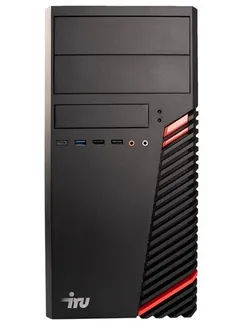 Компьютер IRU Office 510H5SM MT, i3 10105, 16Гб, SSD 256 Гб, UHDG 630 , FDos, чёрный