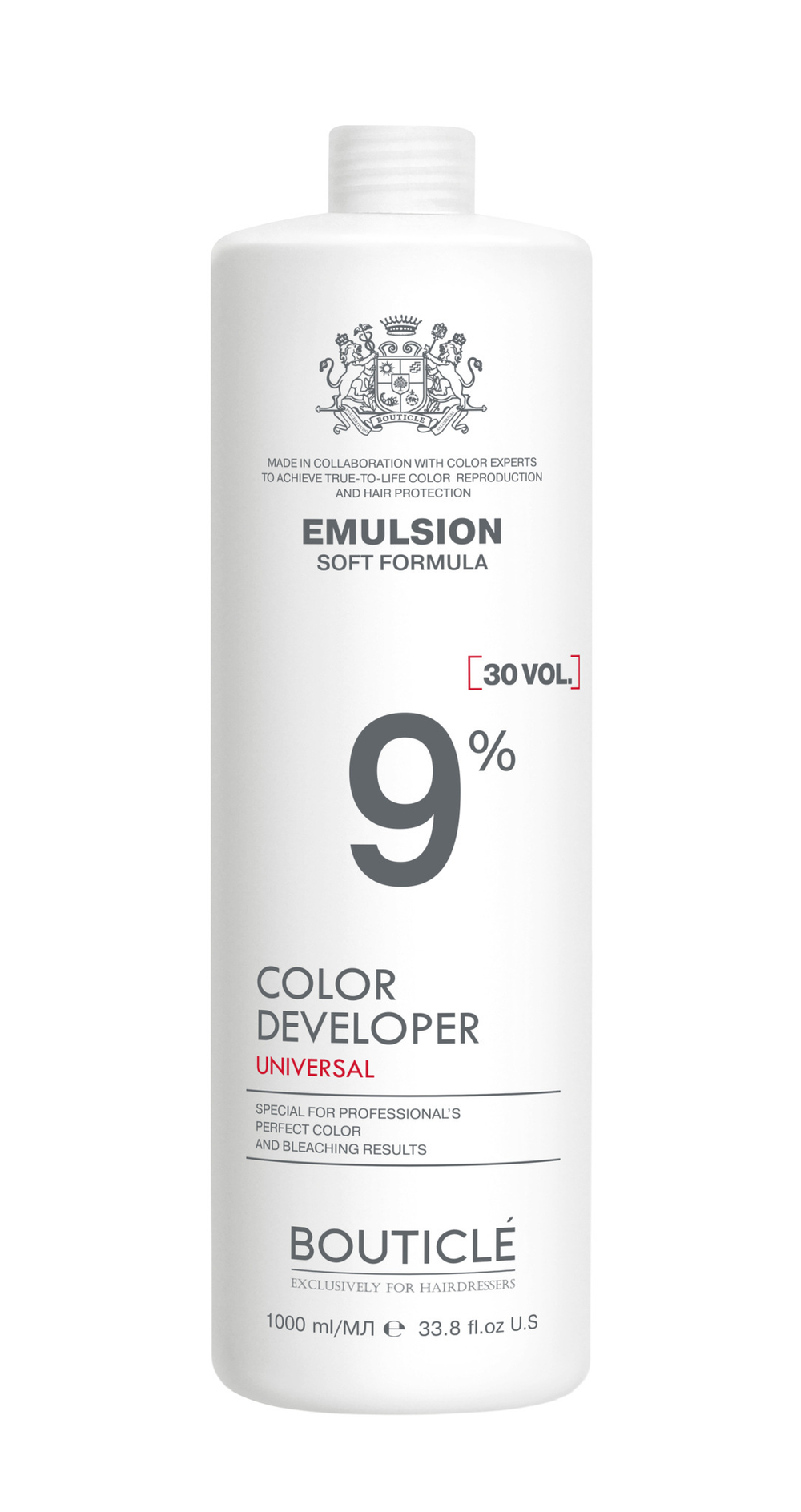 Оксидант-лосьон 9% - “Bouticle color developer 30 vol" (1000 мл)