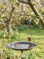 Кормушка "Птица" большая зеленый антик 39,5x37,5xH14см + 48см подвес CAMPO Home & Garden