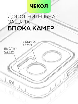 Чехол BROSCORP для Xiaomi Redmi 10 5G (арт. XM-R10(5G)-TPU-01-POCKET)