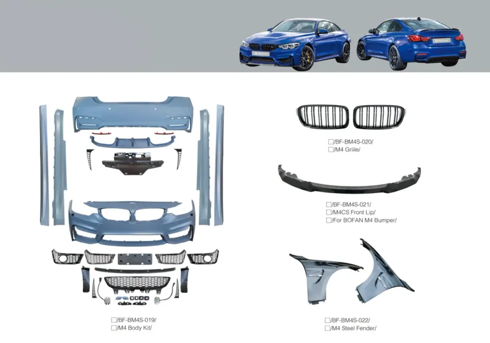 Обвес для BMW 4 серии F32 | F36: решетка , стальные крылья, губа БМВ