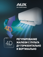 Настенная сплит-система AUX ASW-H07A4/JD-R1 + AS-H07A4/JD-R1, белый
