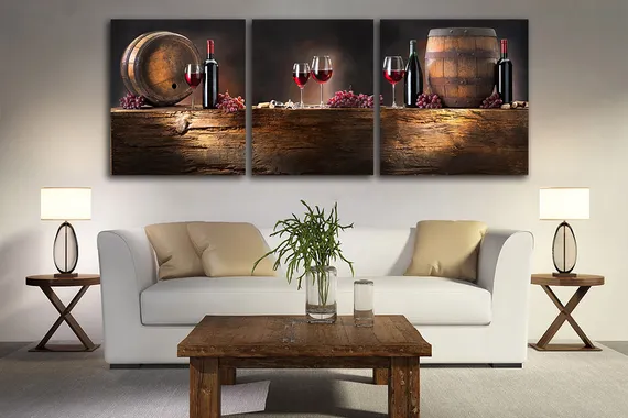 Модульная картина "Винный погреб"