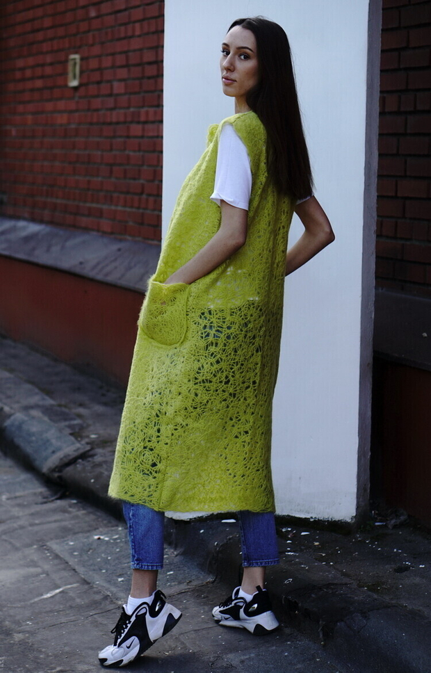 Ажурный жилет "Лайм"