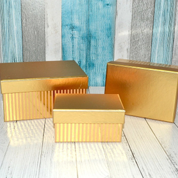 Коробка ПРЯМОУГОЛЬНАЯ ЗОЛОТО 11.2*8*5.8