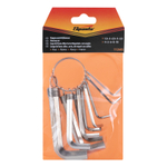 Набор ключей имбусовых HEX, 1.5-10 мм, CrV, 10 шт, никелированный, на кольце Sparta 112685