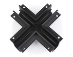 Коннектор х-образный для встраиваемого шинопровода Magnetic GL3358 BK черный 170*170*46,8