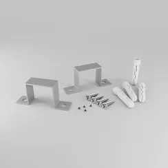 Комплект крепления для встроенного монтажа радиусного профиля 2шт. Led Strip alm-3535r-4mt