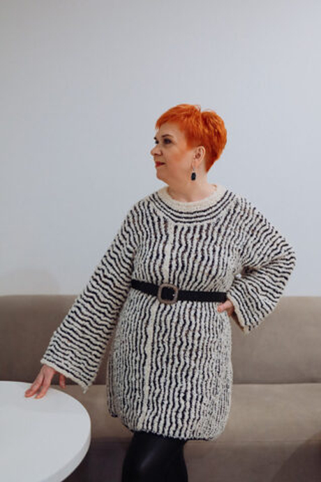 МК Туника Бамболео, пряжа BOUCLE COTTON от O’YARN