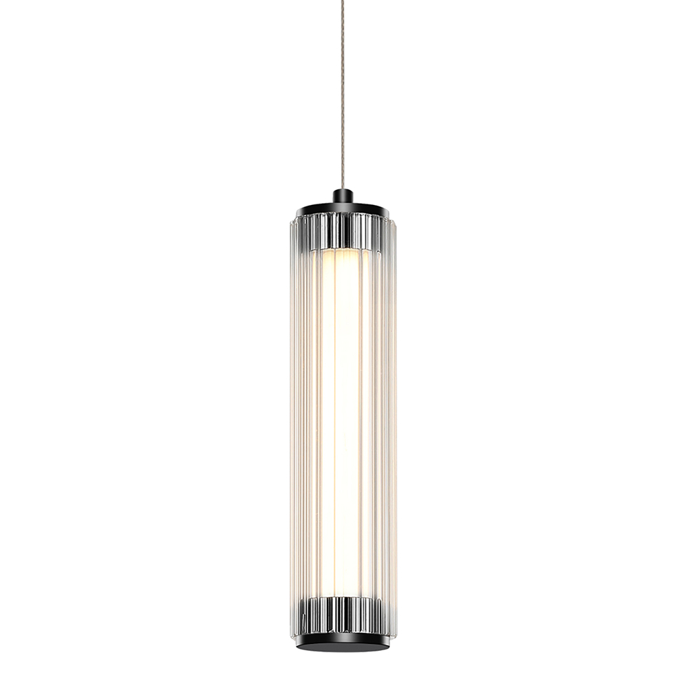 Светильник светодиодный, черный, прозрачный, BAMBOO, LED, 8