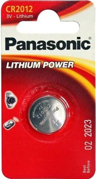 Батарейка Panasonic Lithium Power CR-2012 литиевая 1 шт