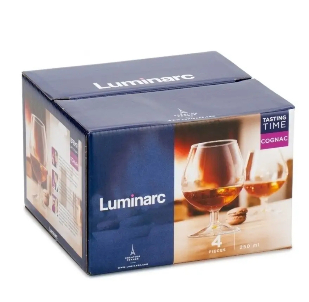 ✨️Набор бокалов для коньяка LUMINARC, объем 250 мл, 4 шт