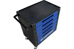 Инструментальная тележка GWT-B5 (5 ящиков, колеса с тормозом, синяя)